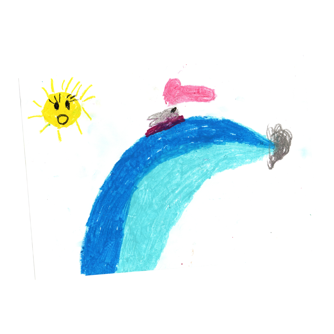 Desenho Sardinha Surfista